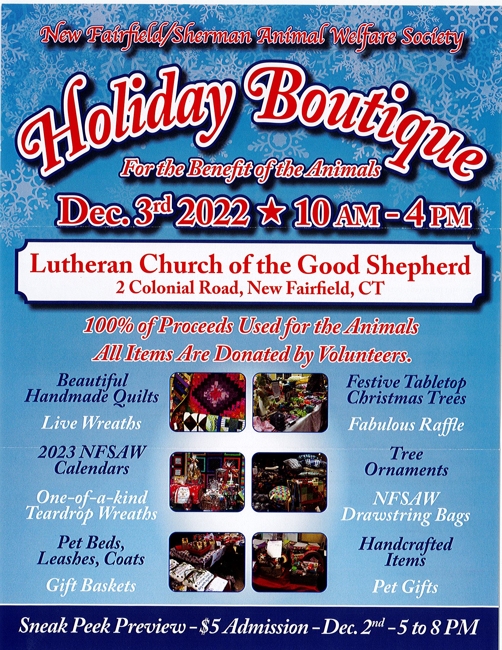 Holiday Boutique Flyer 2022