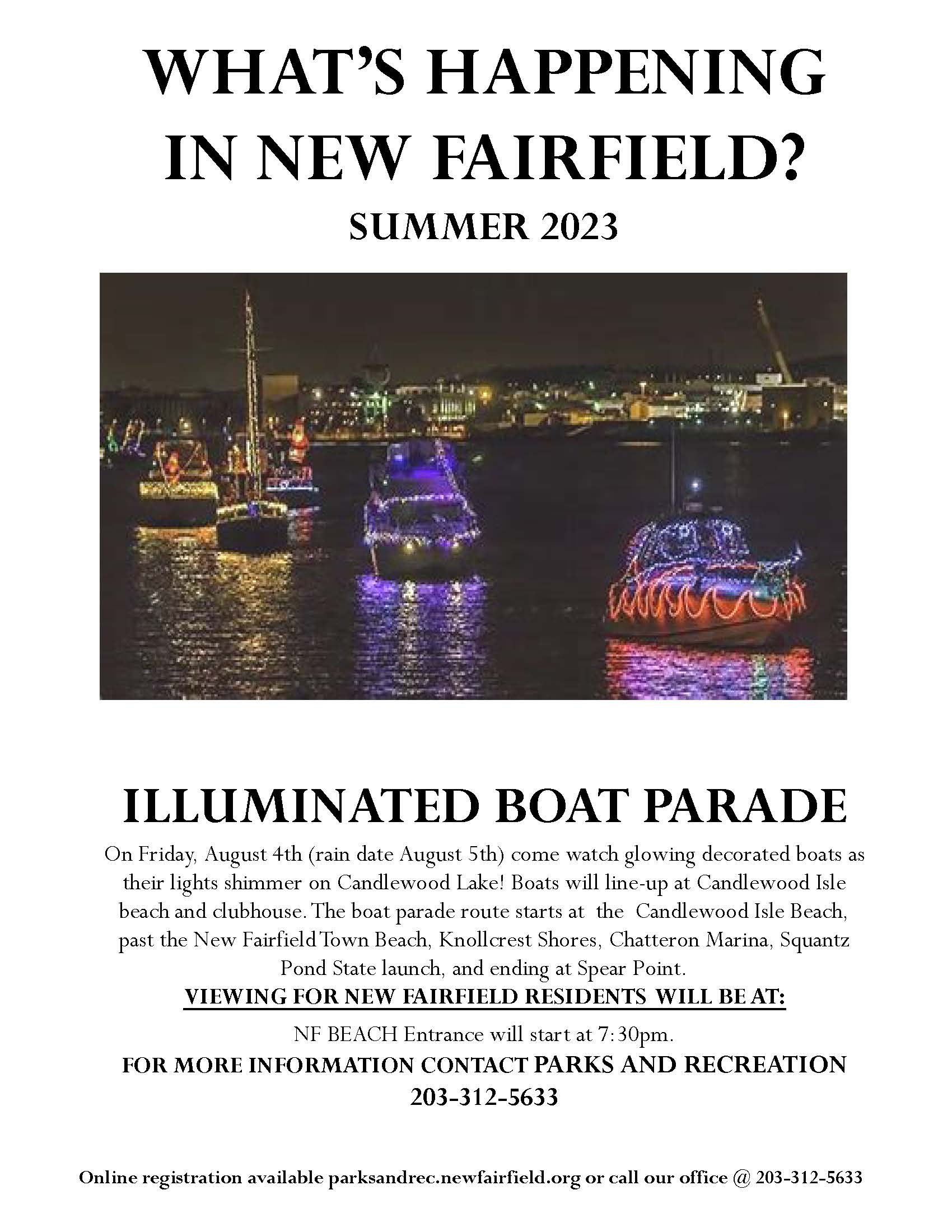 Aug 23 Boat Parade 2023 flyer